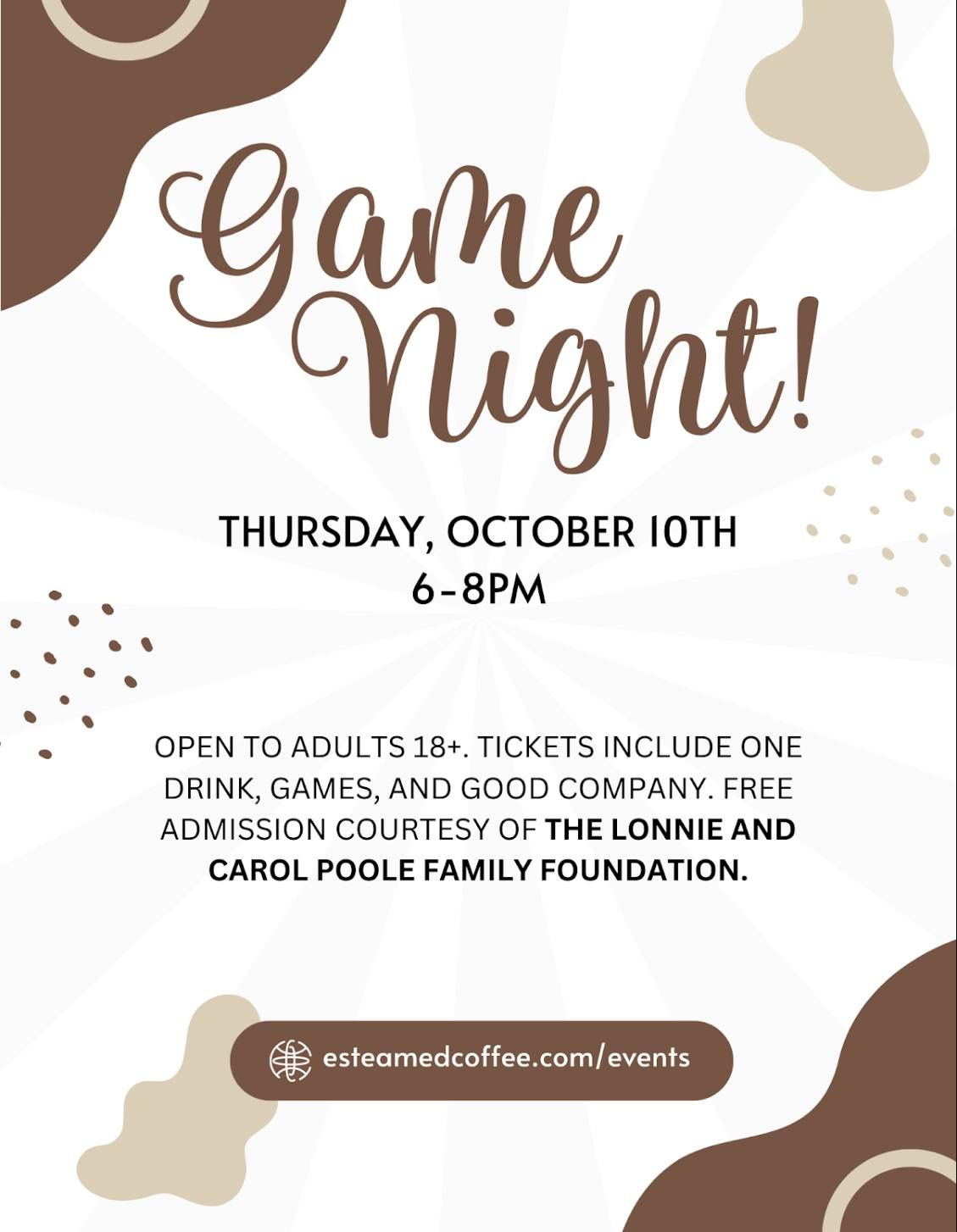 Free Game Night for Adults with Disabilities