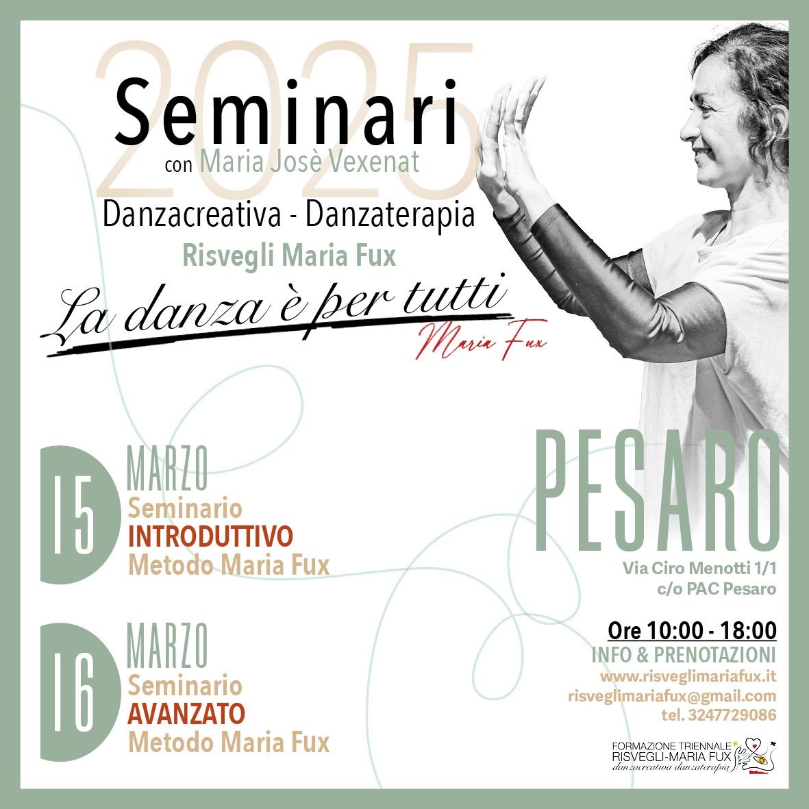 PESARO, Seminari Danzaterapia