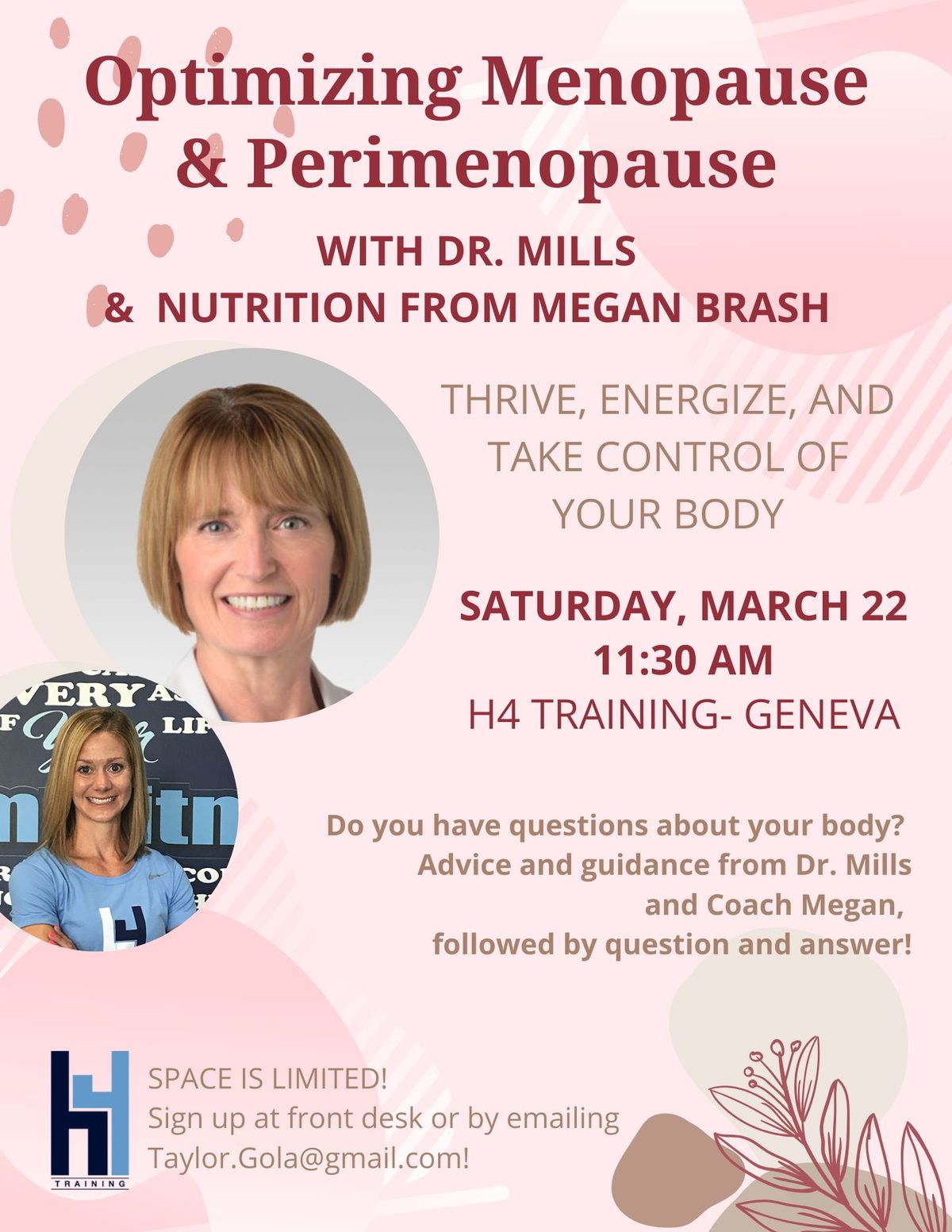 OPTIMIZING MENOPAUSE & PERIMENOPAUSE- FREE SEMINAR!