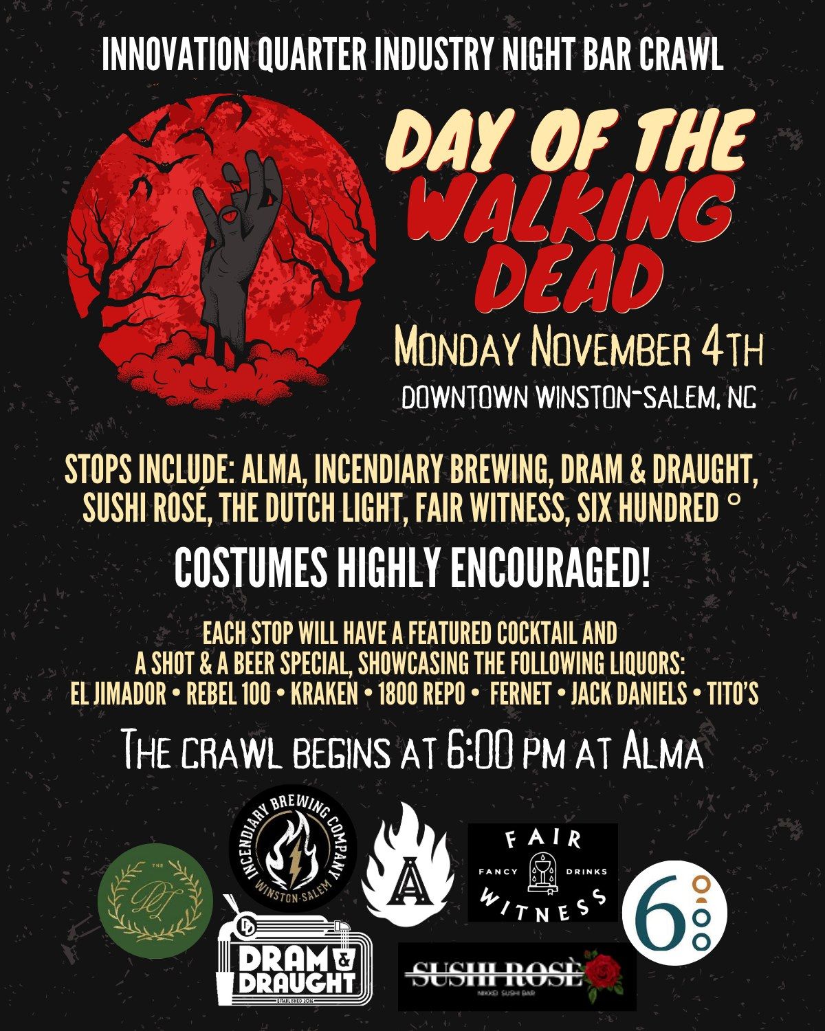 Day of the Walking Dead Bar Crawl