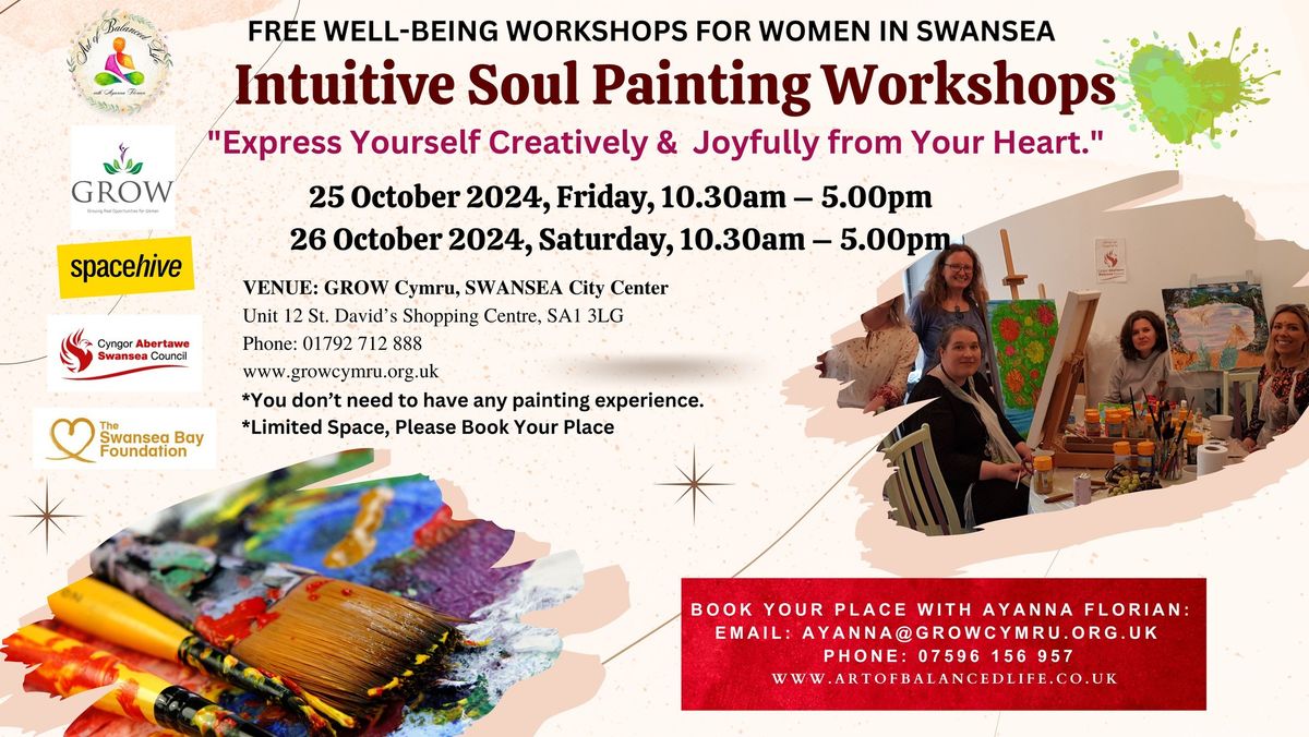 Intuitive Soul Painting Workshop & Sound Bath with Ayanna Florian.