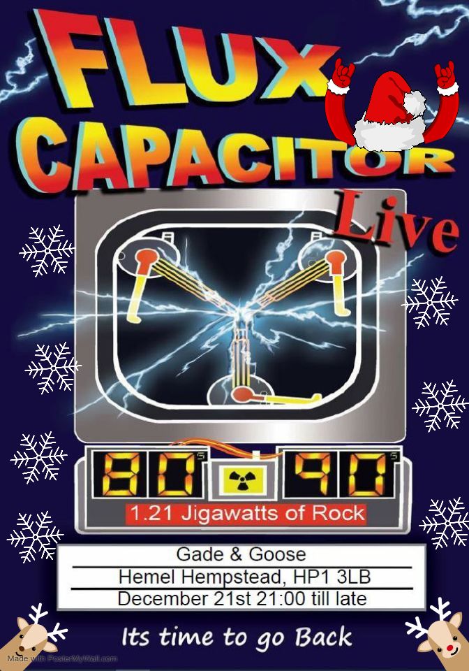 Christmas party night with Flux Capacitor