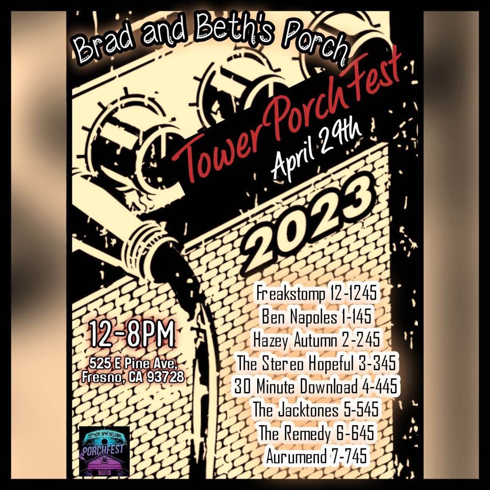 Brad and Beths Porch at Porchfest 2025, 525 E Pine Ave, Fresno, CA