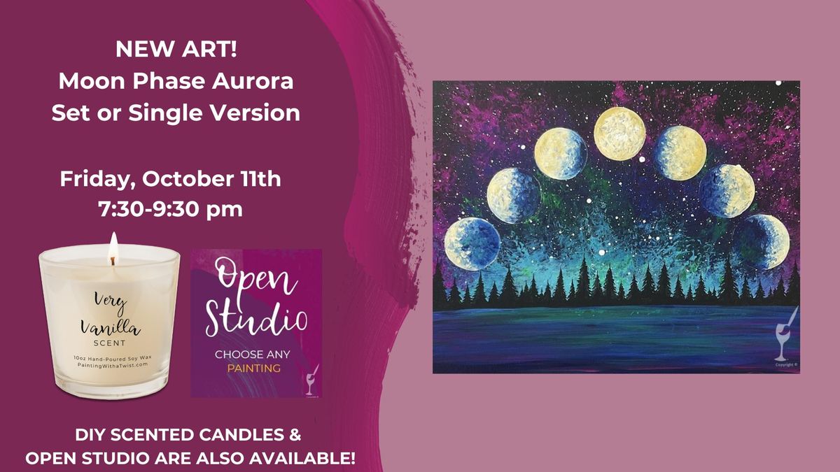 NEW ART-Moon Phase Aurora Set or Single Version, Choose Your Color & Directions!