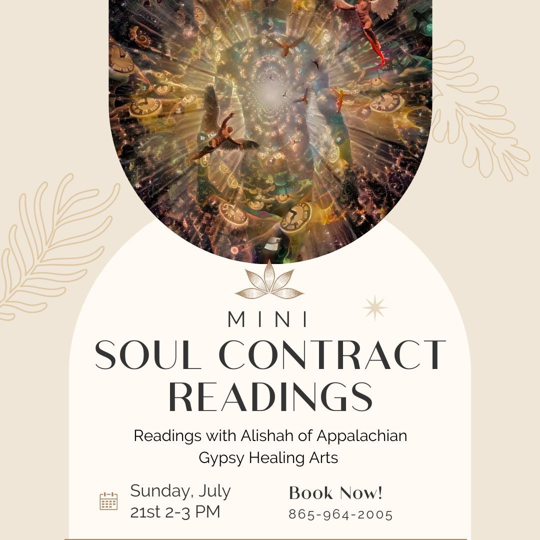 Mini Soul Contract Readings with Alishah of Appalachian Gypsy Healing Arts