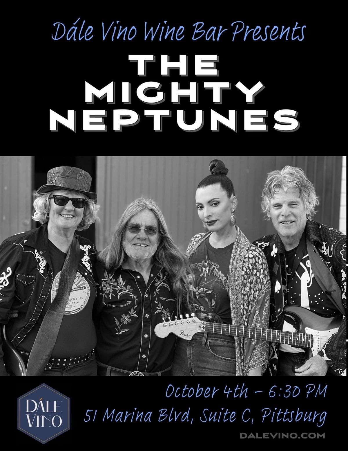 The Mighty Neptunes at D\u00e1le Vino Wine Bar