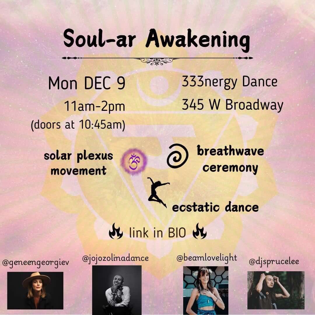 Soul-ar Awakening Ecstatic Dance and Breathwave Ceremony