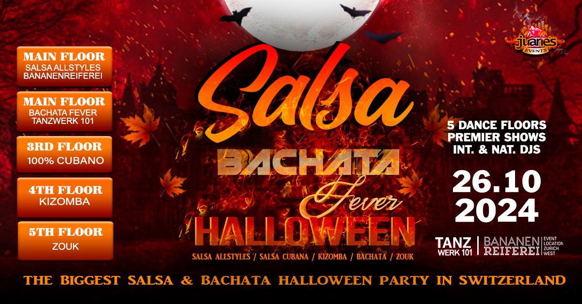 THE BIGGEST SALSA AND BACHATA \u2620HALLOWEEN\u2620 PARTY IN SWITZERLAND