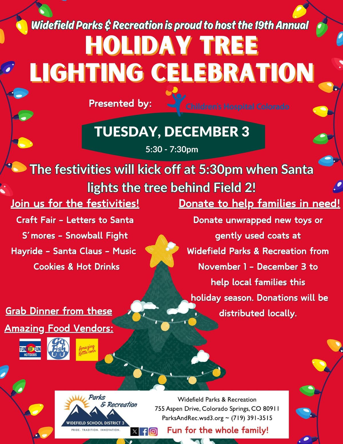 19th Annual Holiday Tree Lighting Celebration