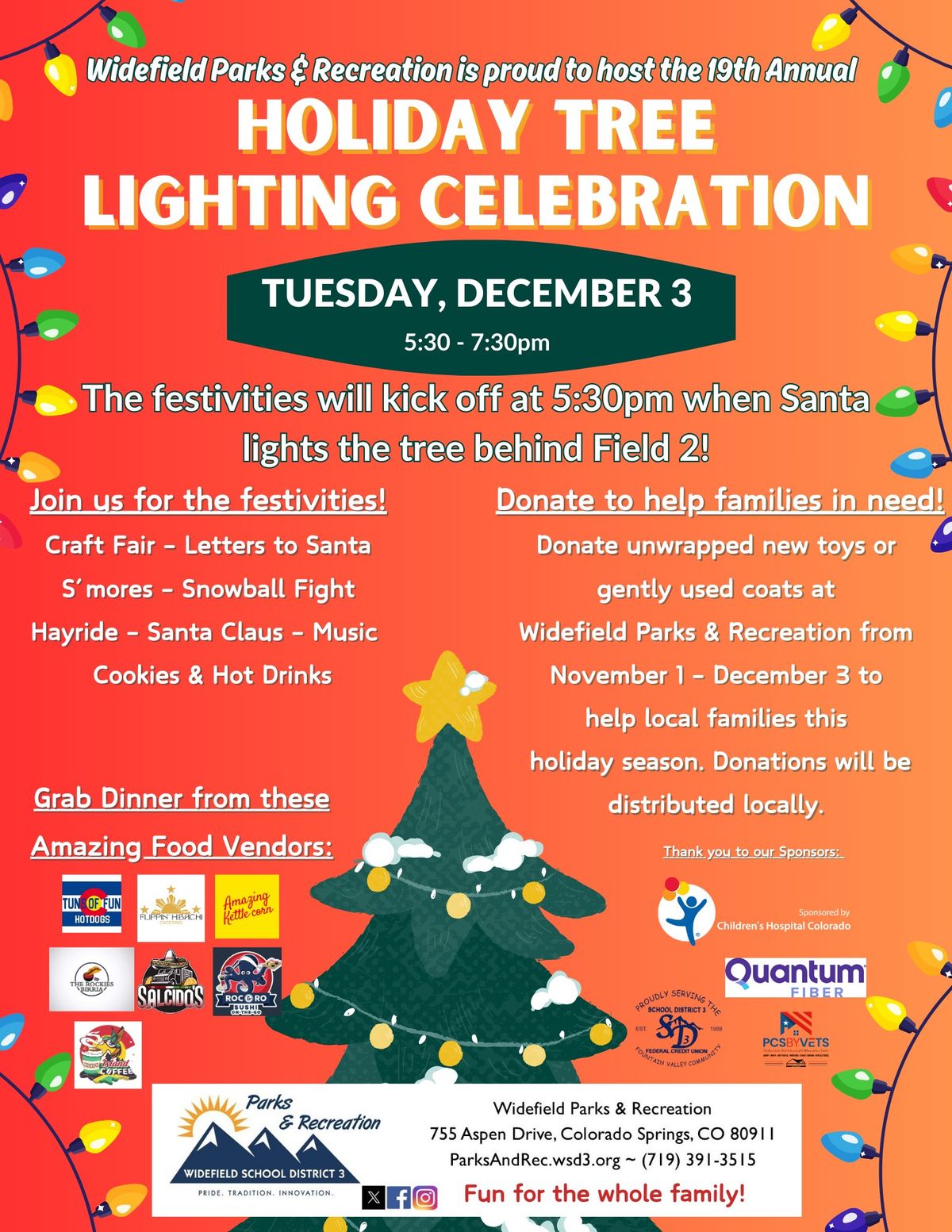 19th Annual Holiday Tree Lighting Celebration