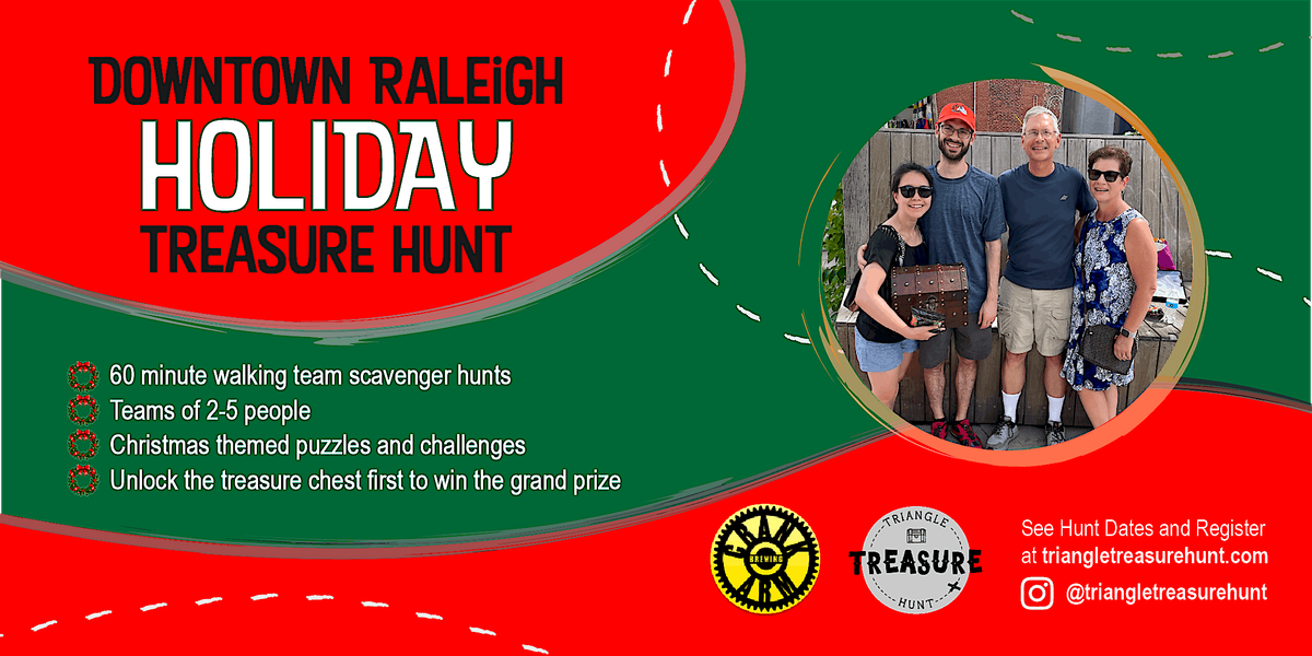 Downtown Raleigh Holiday Treasure Hunt - Walking Team Scavenger Hunt!