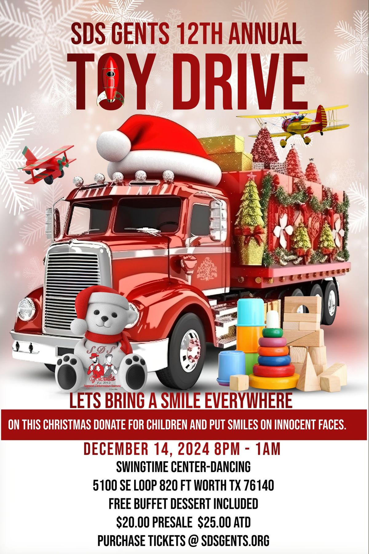 SDS Gents ~ 12th Annual Toy Drive