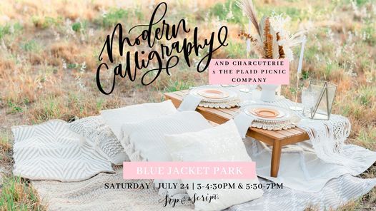 Charcuterie & Calligraphy at Blue Jacket Park with The Plaid Picnic Company!