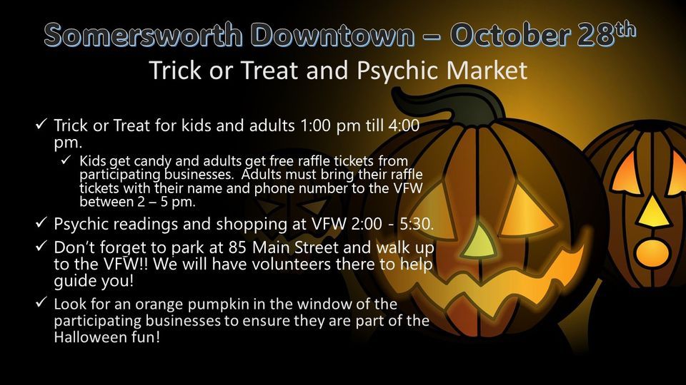 Psychic Market and Downtown Trick or Treating