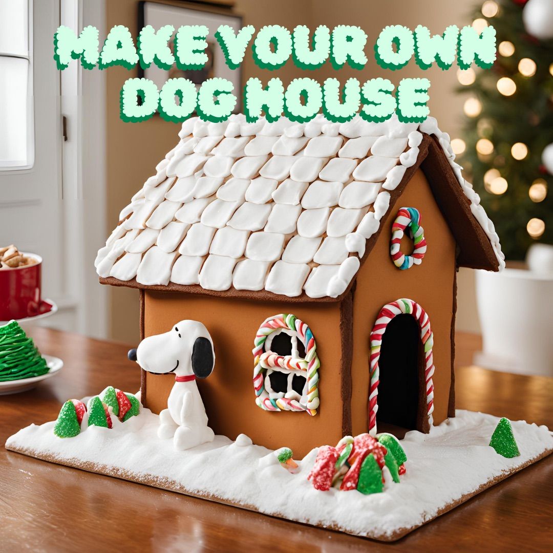 Snoopy's Gingerbread Doghouse Workshop