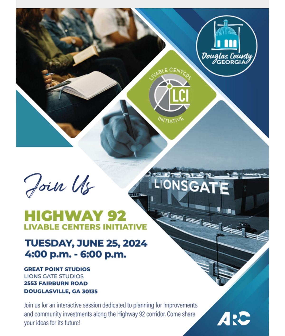 Hwy 92 Livable Centers Initiative Interactive Session