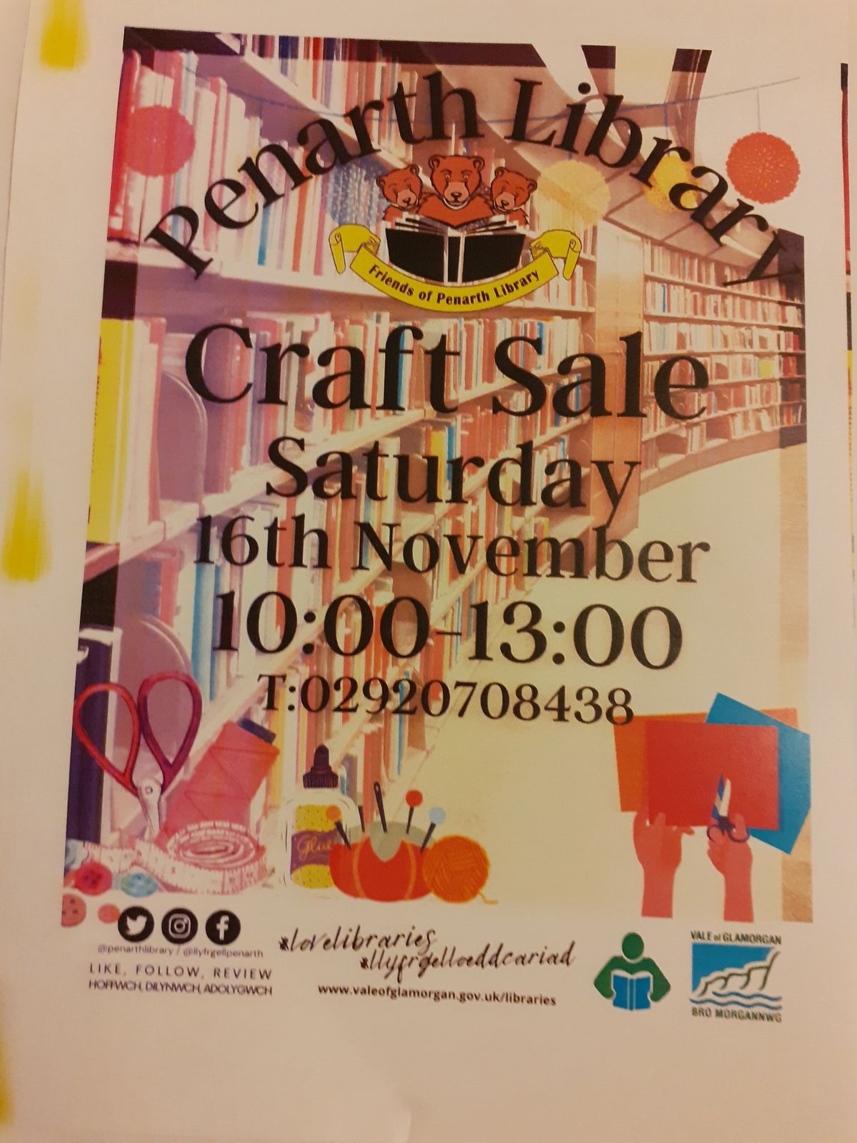 Friends of Penarth Library Craft Sale 