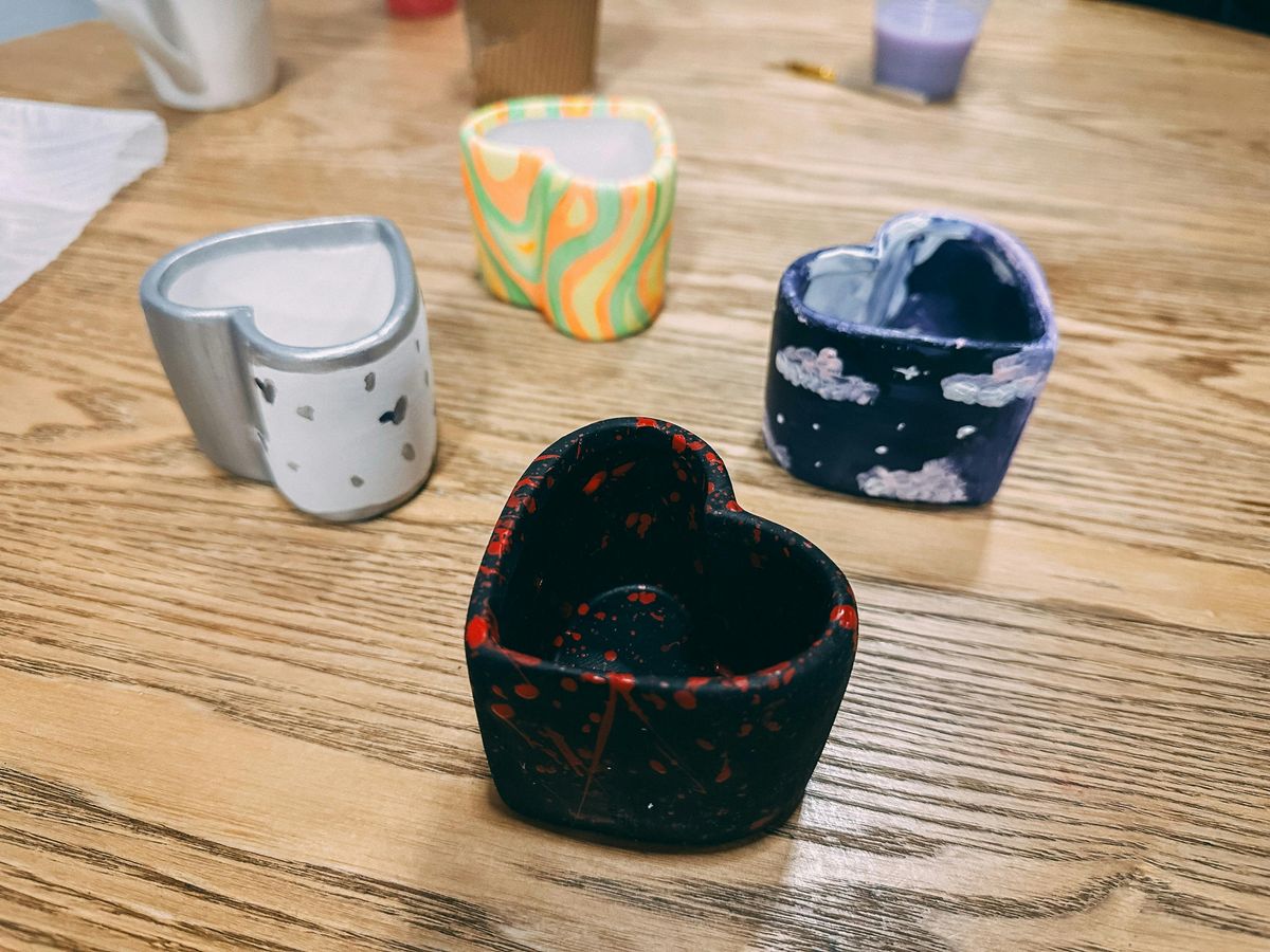 Ceramic Heart Decorating