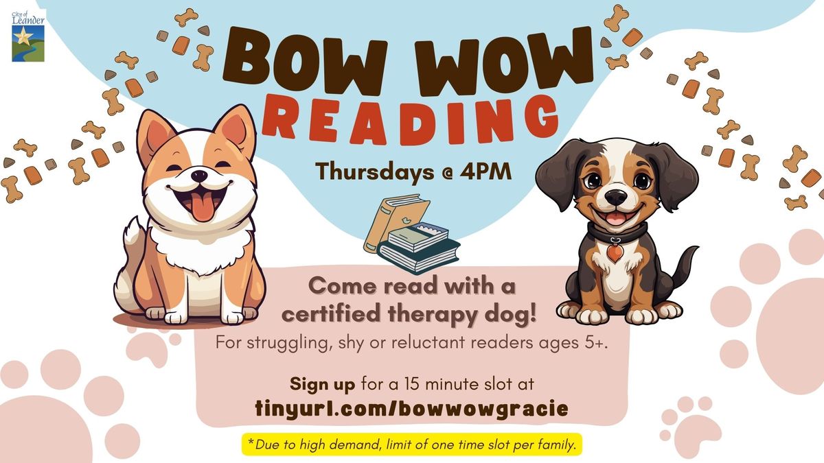 Bow Wow Reading (Sign Up Required)