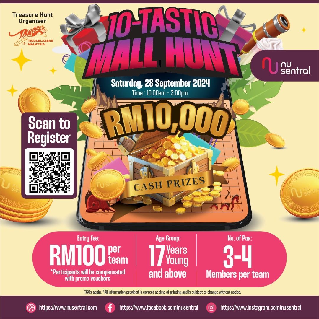 Nu Sentral's 10-Tastic Anniversary Mall Hunt