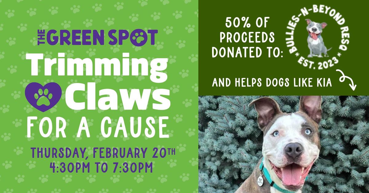 Omaha Pet Nail Trims Benefitting Bullies N Beyond ResQ "Trimming Claws For A Cause"