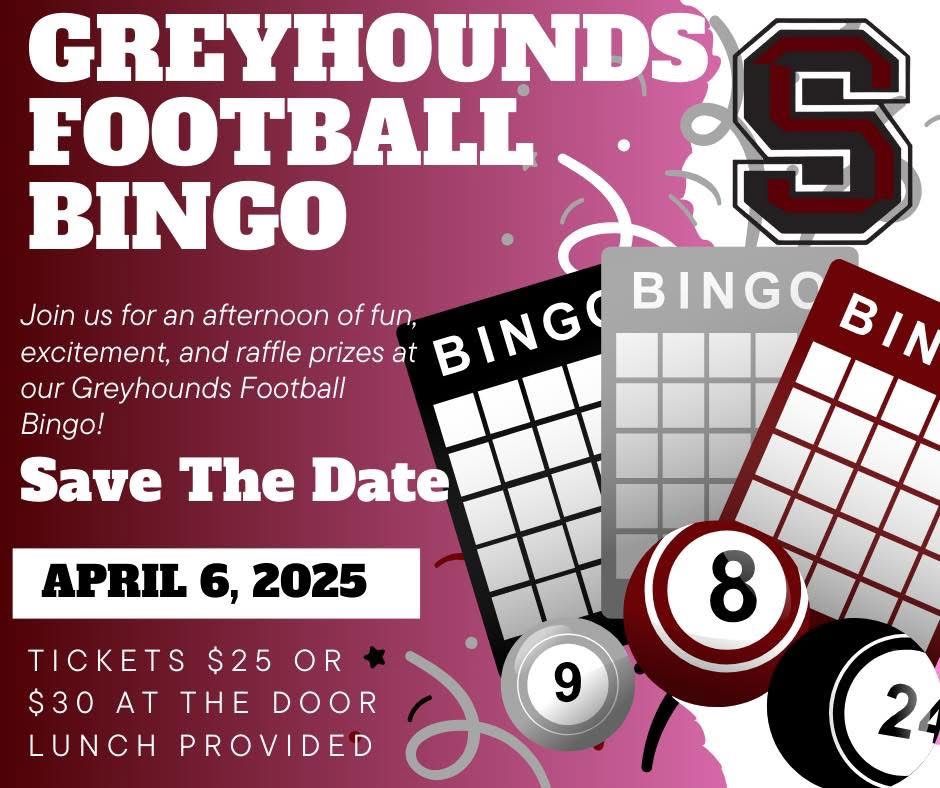 Greyhounds Football Bingo