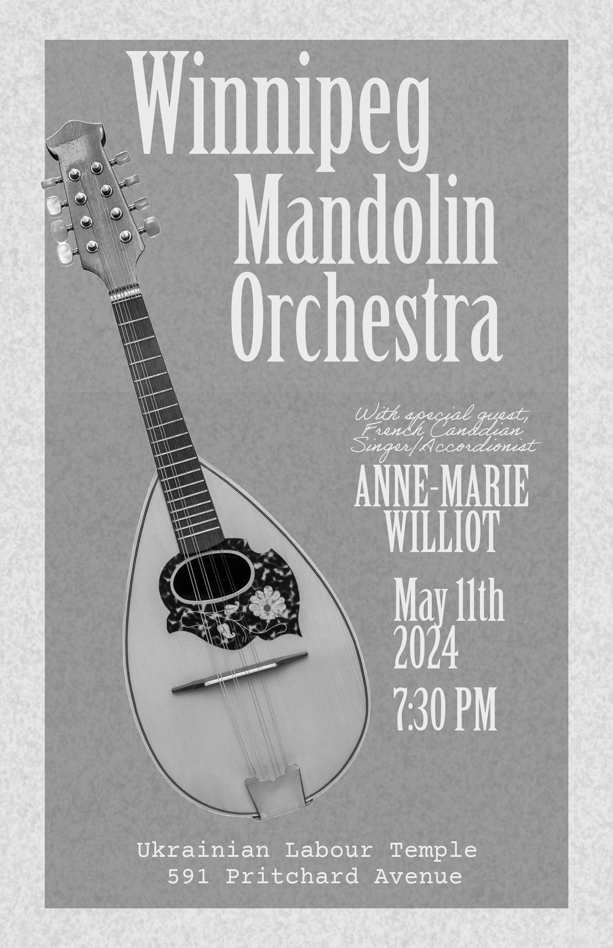 Winnipeg Mandolin Orchestra with special guest Anne-Marie Williot