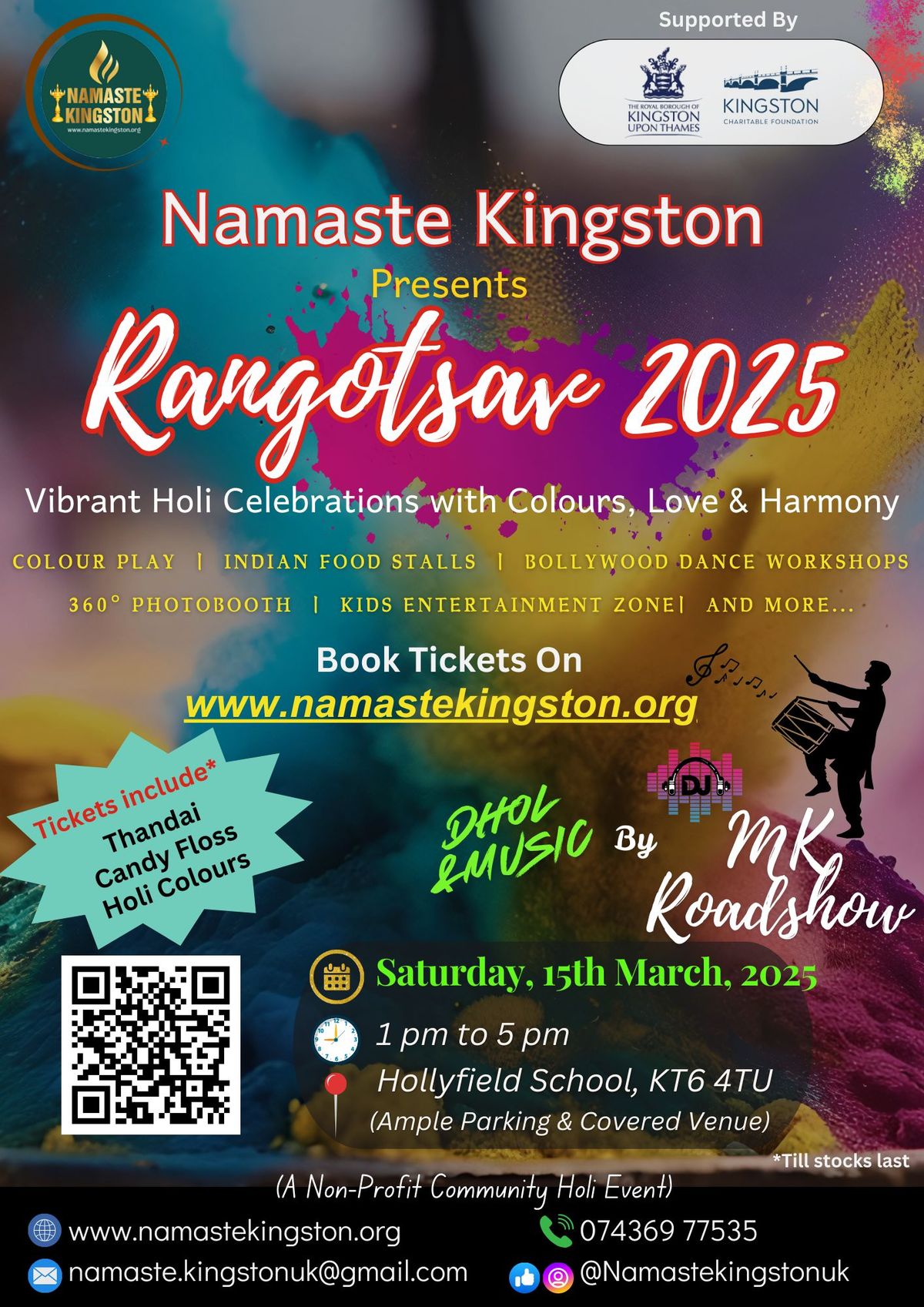 Rangotsav 2025 - Holi in Kingston 