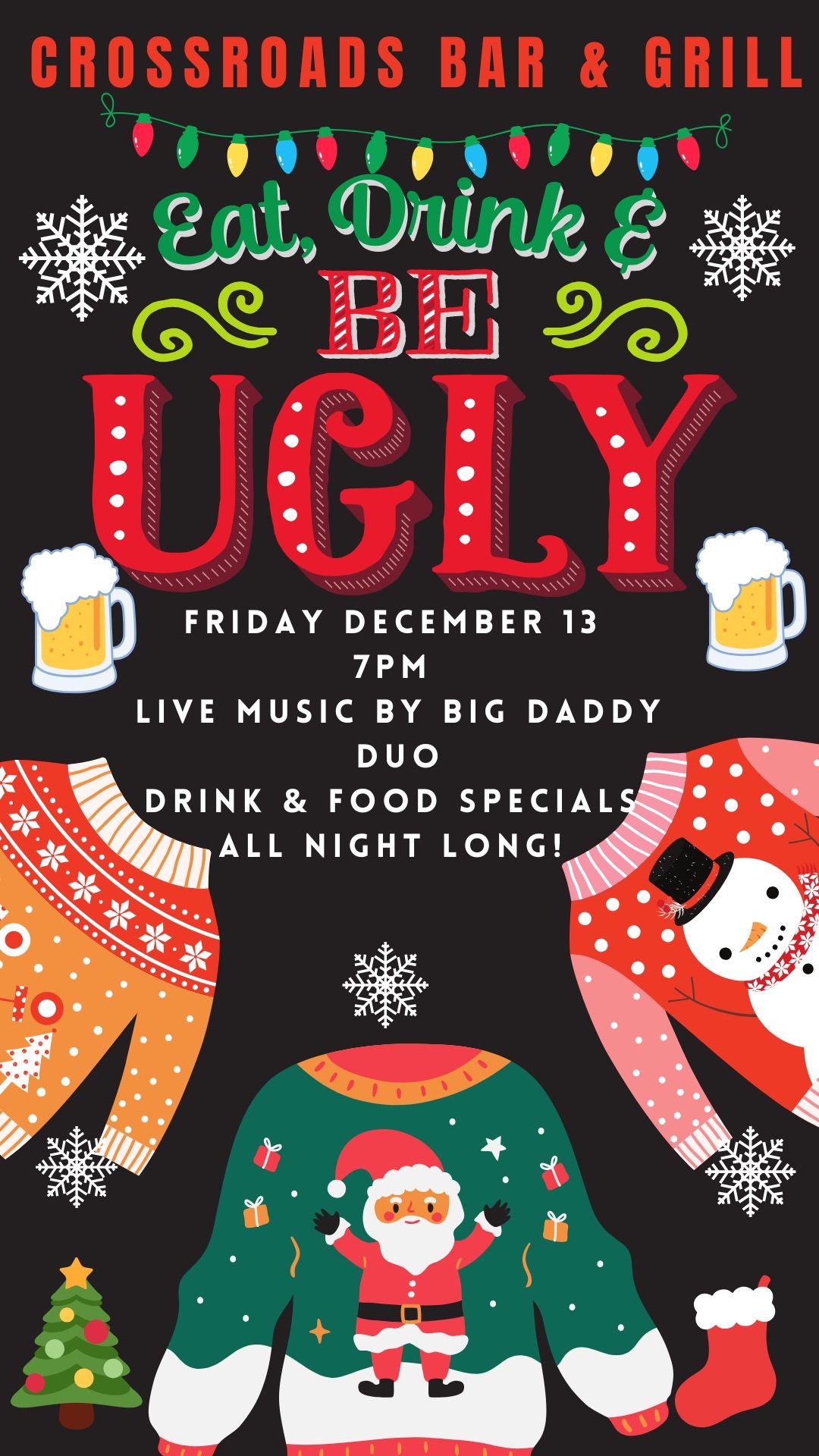 Crossroads Ugly Sweater Party! 