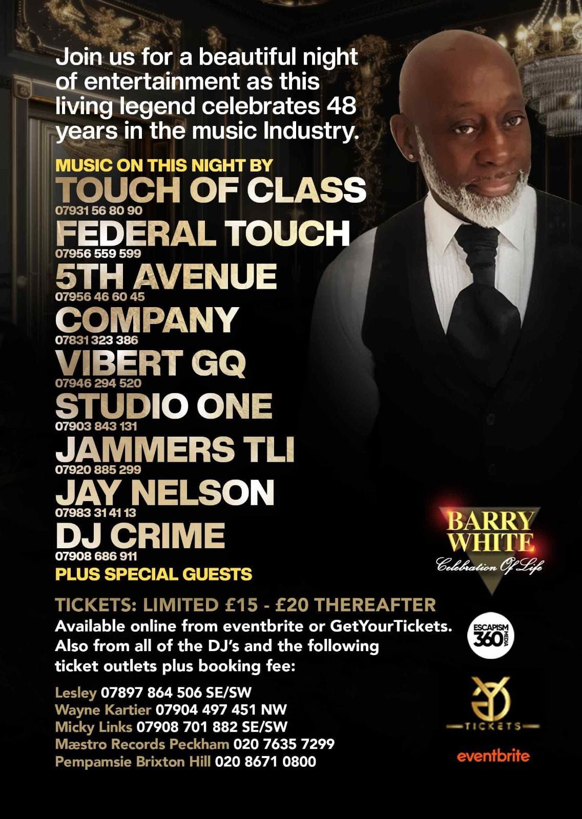 Barry White's 48 Years In The Industry