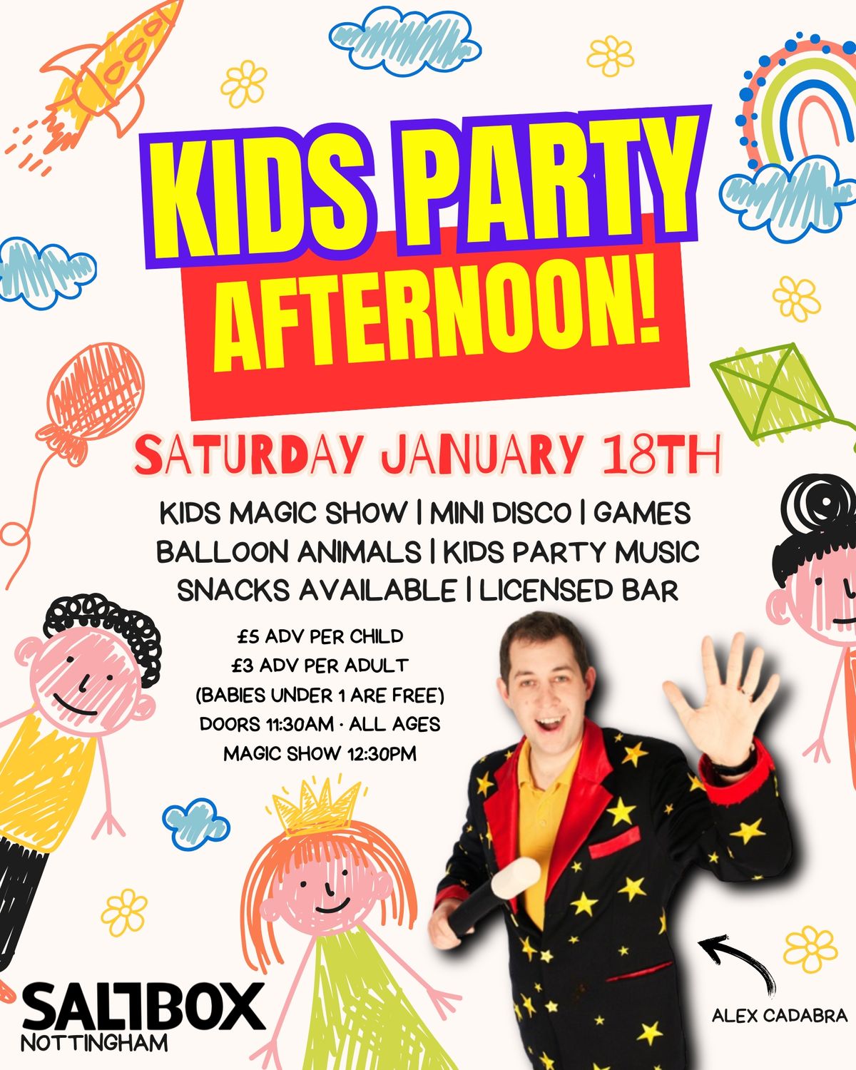 Kids Party Afternoon! - Magician \/ Mini-disco \/ Games \/ Party music