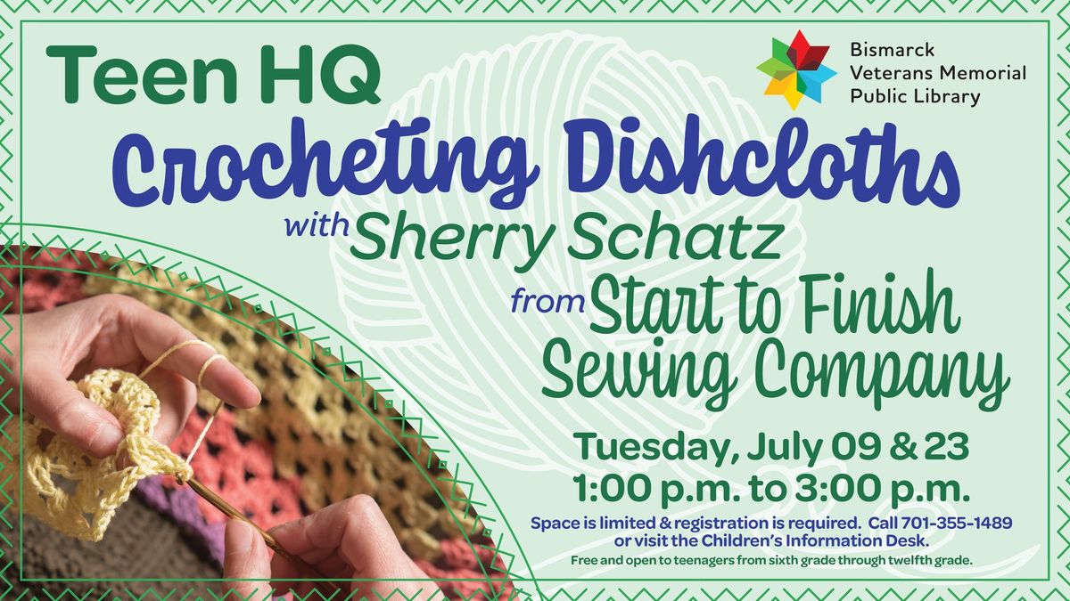 Crocheting Dishcloths for Teens