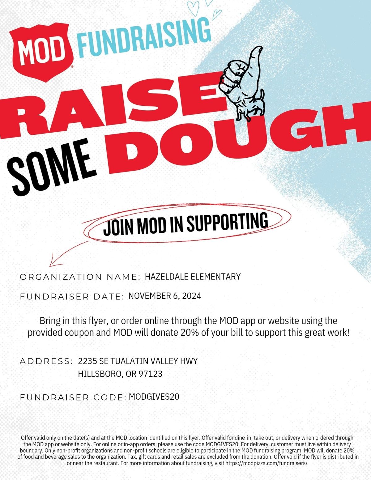 MOD Pizza Dining for Dollars