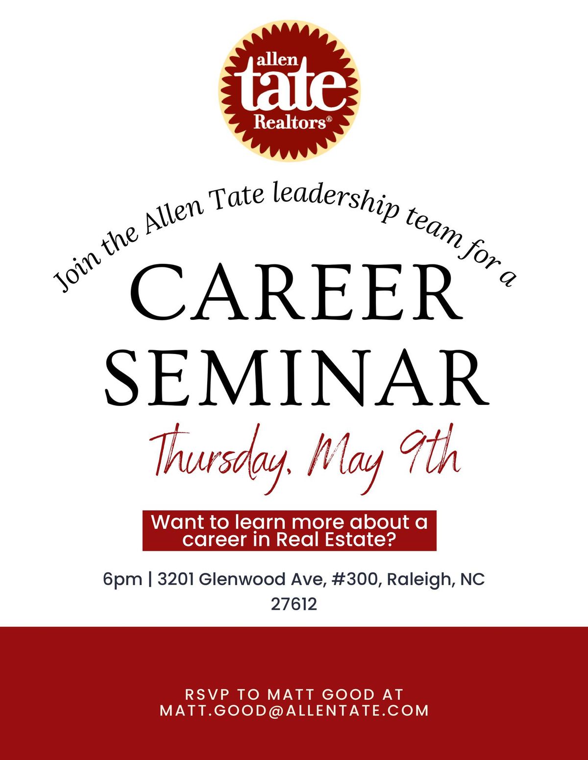 Career Seminar - Allen Tate Realtors