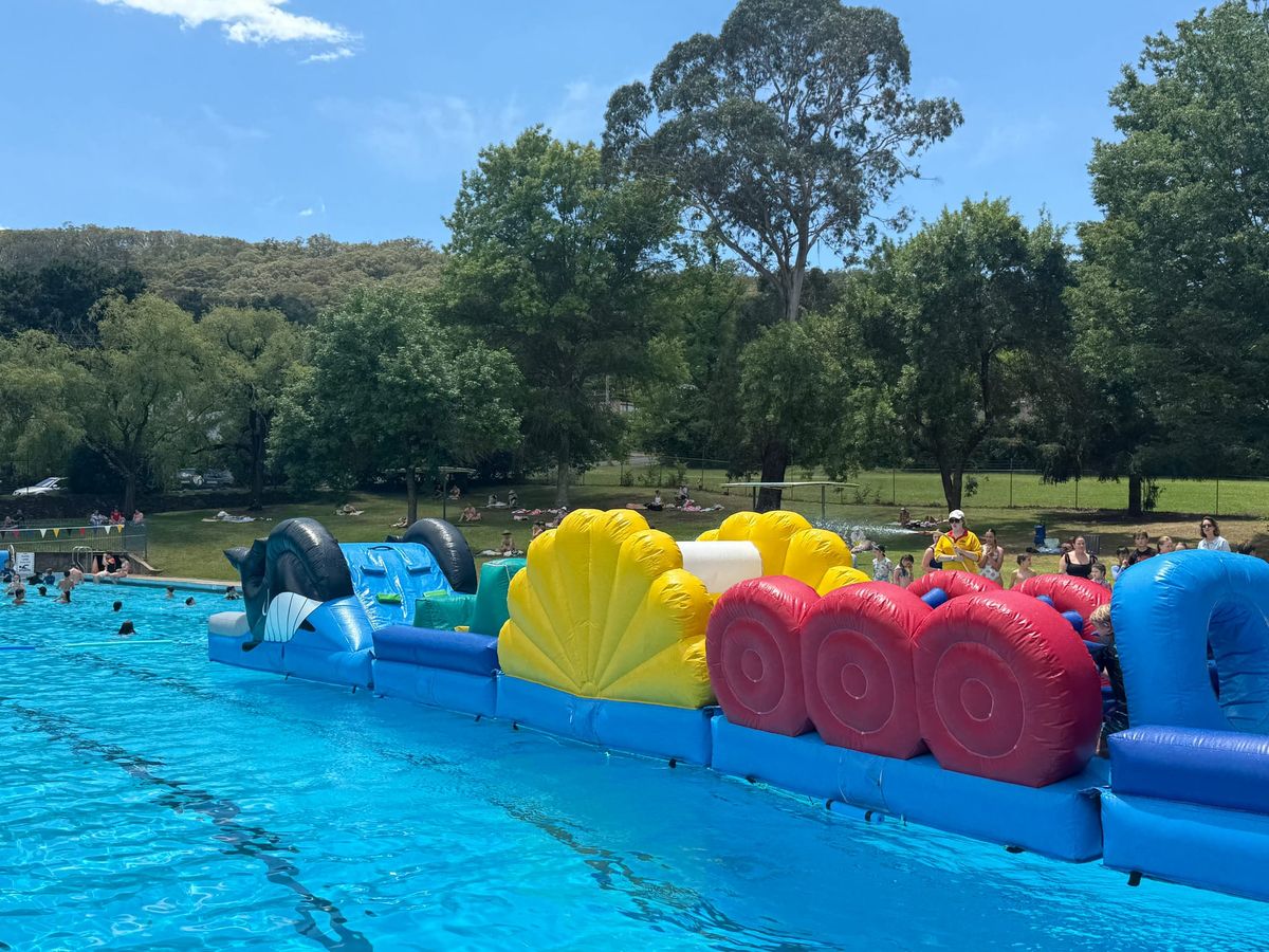 Giant Inflatables at Bowral Swimming Centre