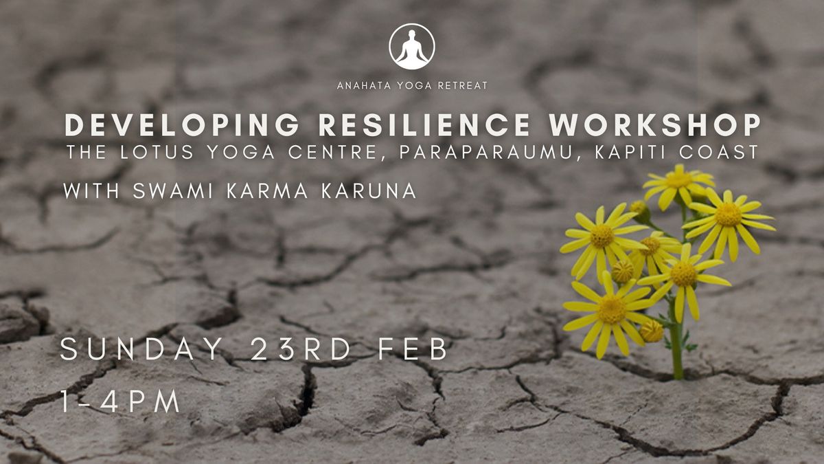 Developing Resilience Workshop- Kapiti Coast