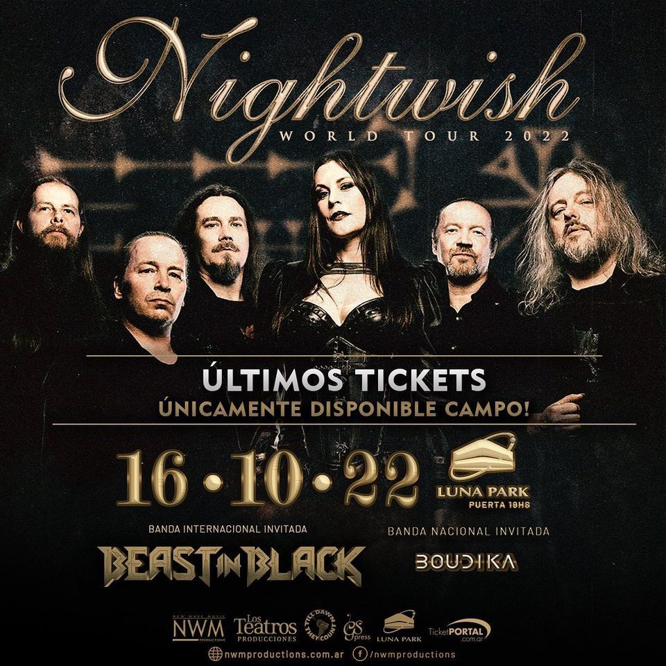 Nightwish en Argentina @ Estadio Luna Park (16\/10\/2022)