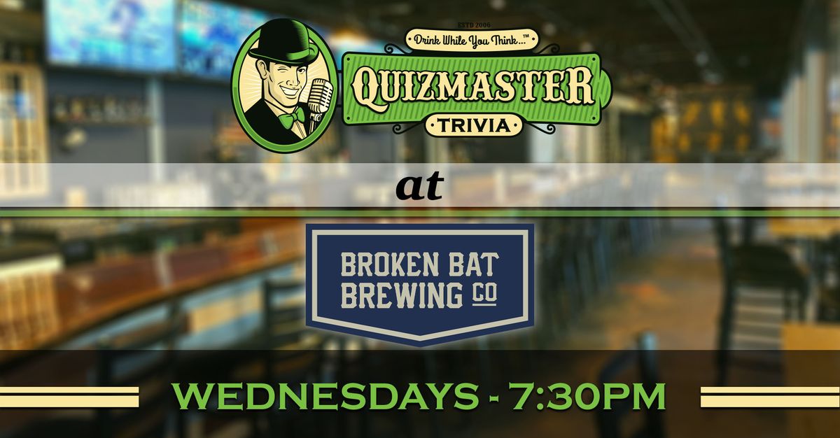 \ud83e\udde0 Trivia night at Broken Bat Brewing Co.