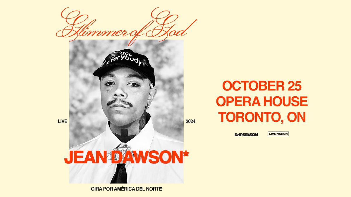 Jean Dawson - Glimmer of God - Live in Toronto 