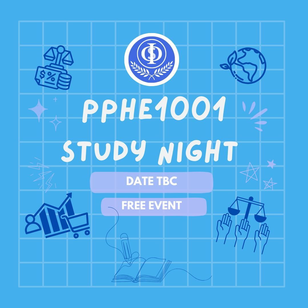 SAVE THE DATE: PPHE1001 Study Night