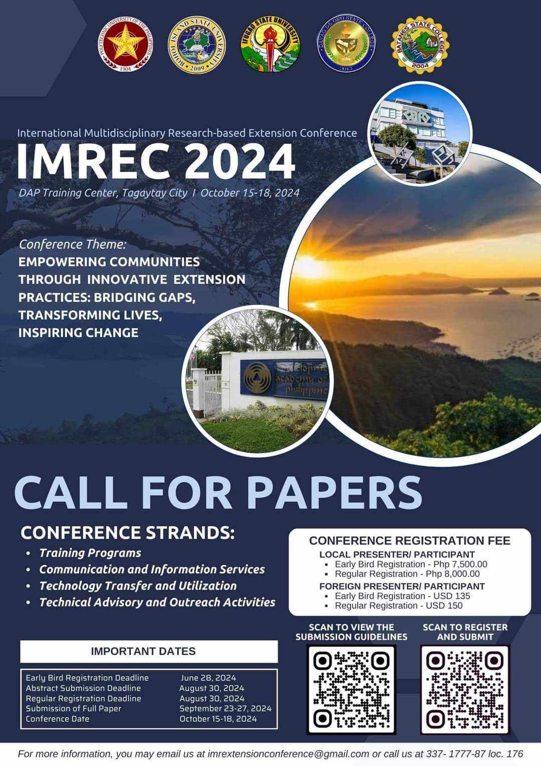 International Multidisciplinary IMREC Research-based Extension Conference 2024