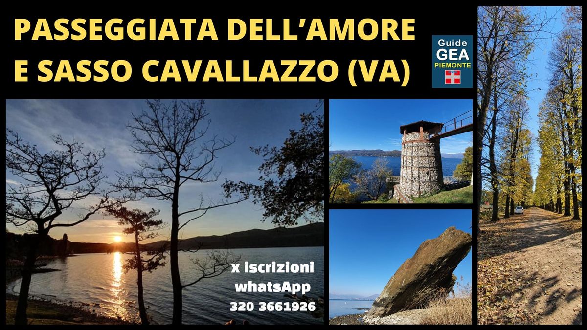 Passeggiata dell'Amore e sasso Cavallazzo da Ispra (VA)