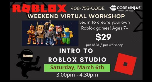 Virtual Roblox Studio Workshop 1701 Lundy Ave San Jose Ca 95131 1814 United States 6 March 2021 - custom roblox studio logo