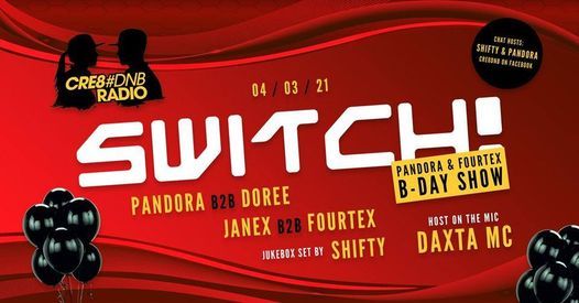Switch! LIVE on Cre8DnB