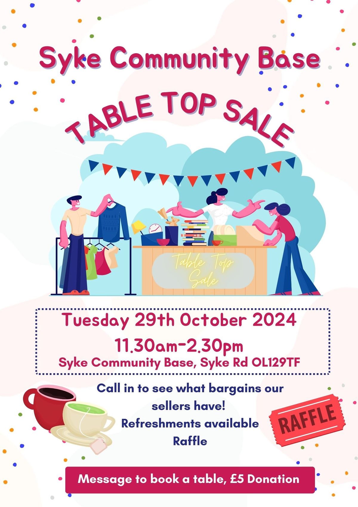 Syke Table Top Sale