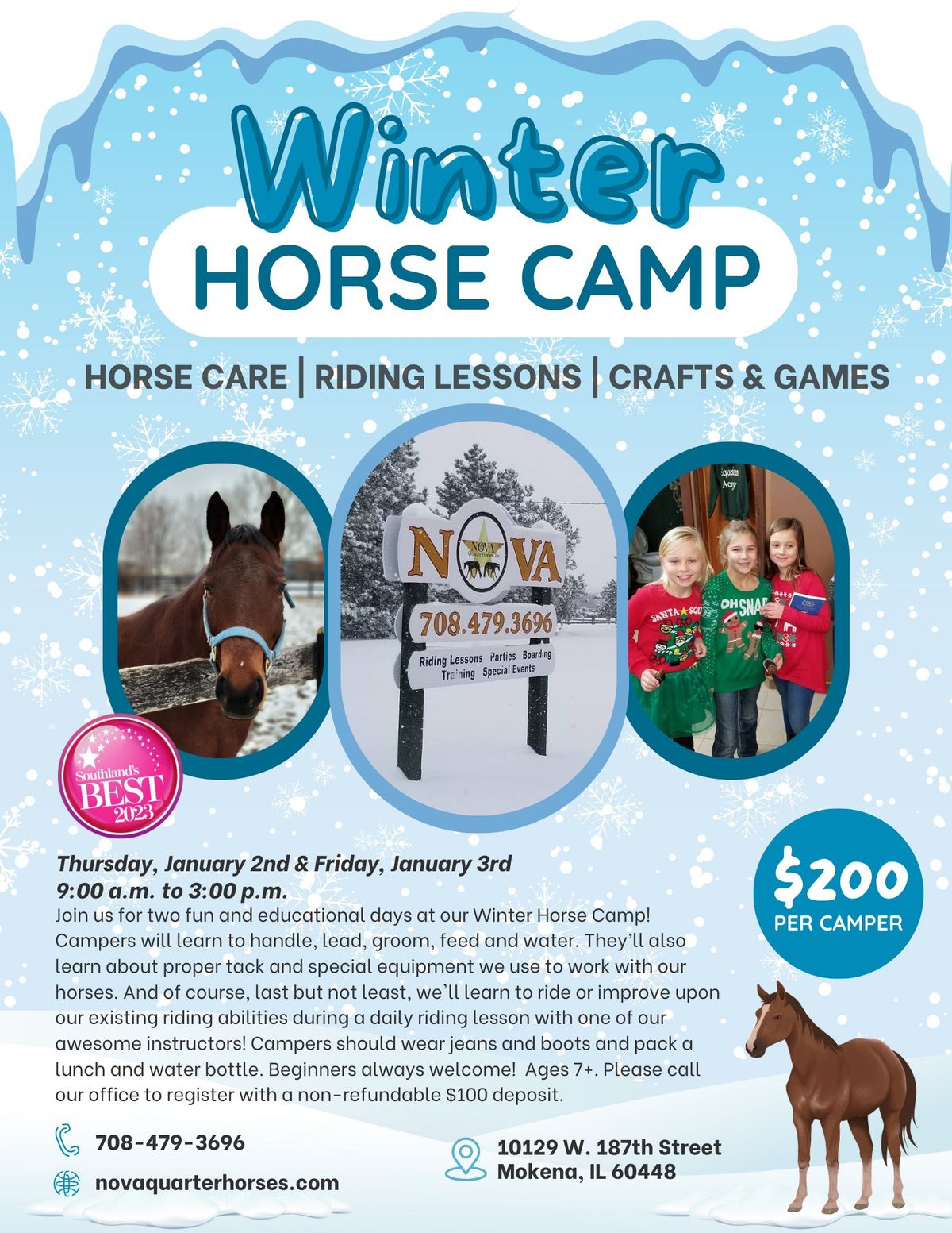 Winter Horse Camp