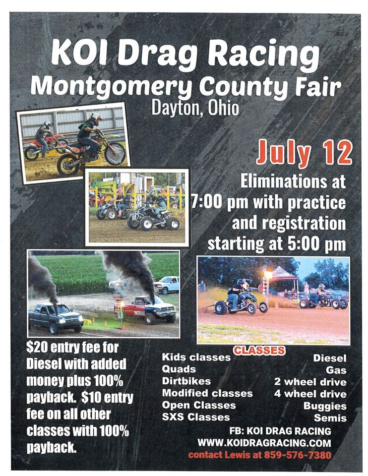 KOI Drag Racing, Montgomery County Fair & Fairgrounds, Dayton OH, 12