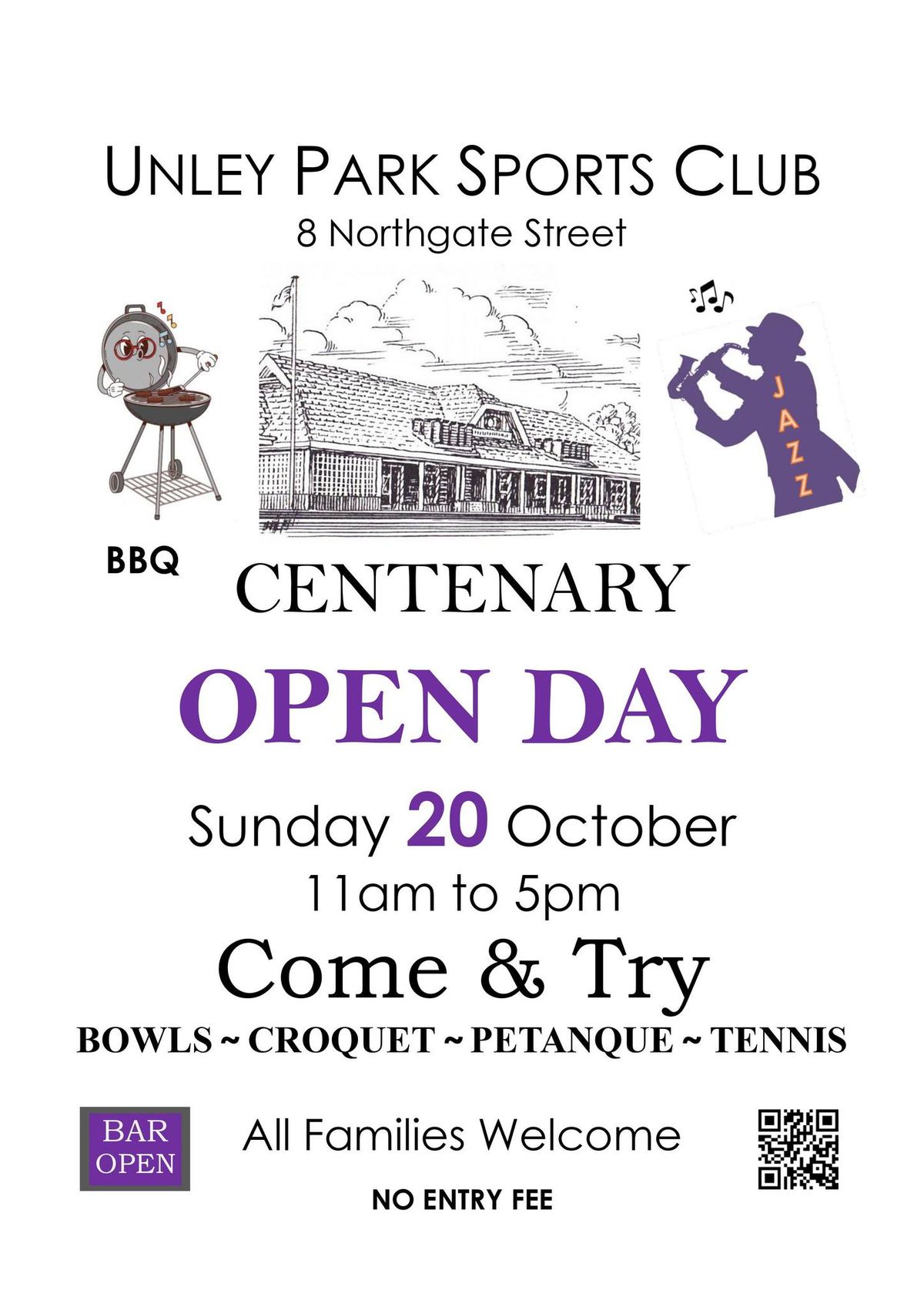 Unley Park Sports Club Centenary Open Day