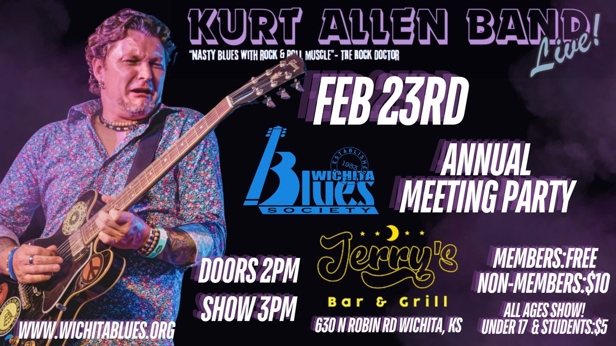 WBS Annual Meeting & Blues Party with The Kurt Allen Band