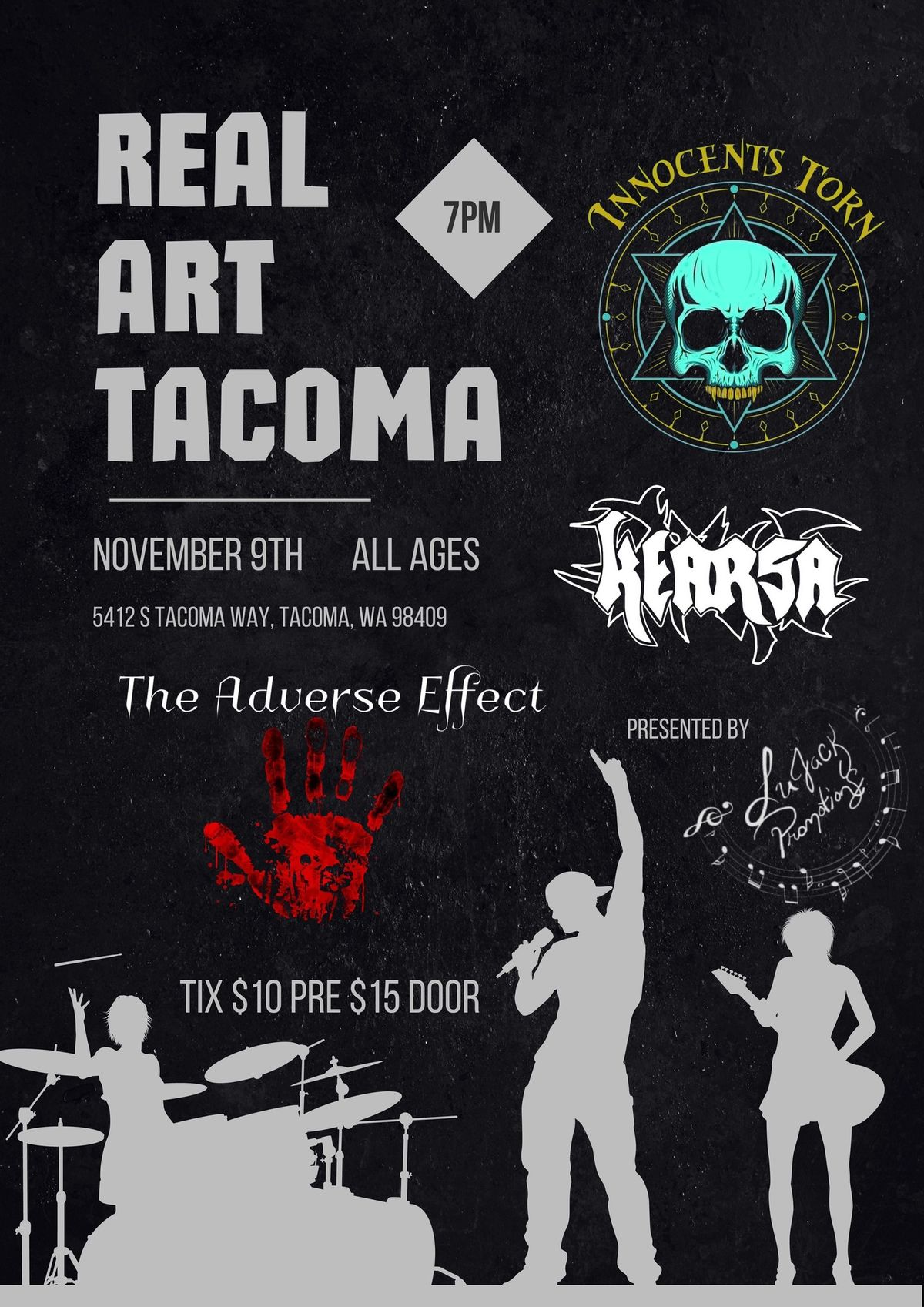 Lujack Promotions Presents: Innocents Torn, Kearsa, The Adverse Effect